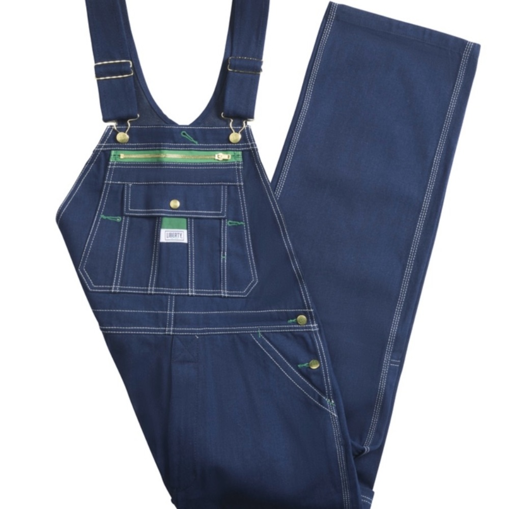 Liberty Men's Rugged Dark Blue Denim Overalls